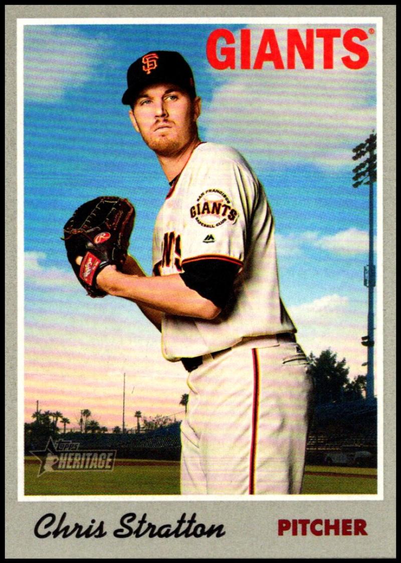 2019 Topps Heritage Baseball  #13 Chris Stratton  San Francisco Giants  V92433 Image 1