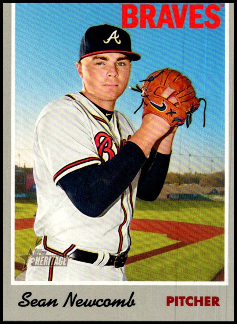 2019 Topps Heritage Baseball  #17 Sean Newcomb  Atlanta Braves  V92436 Image 1