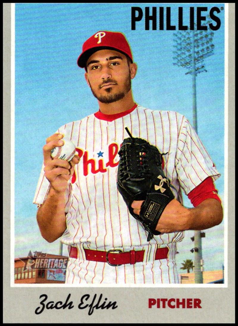 2019 Topps Heritage Baseball  #24 Zach Eflin  Philadelphia Phillies  V92440 Image 1