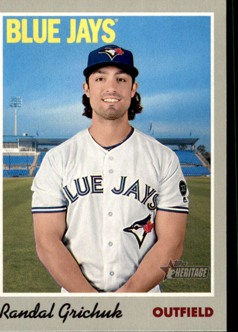 2019 Topps Heritage Baseball  #38 Randal Grichuk  Toronto Blue Jays  V92445 Image 1