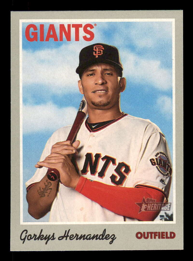 2019 Topps Heritage Baseball  #58 Gorkys Hernandez  San Francisco Giants  V92452 Image 1