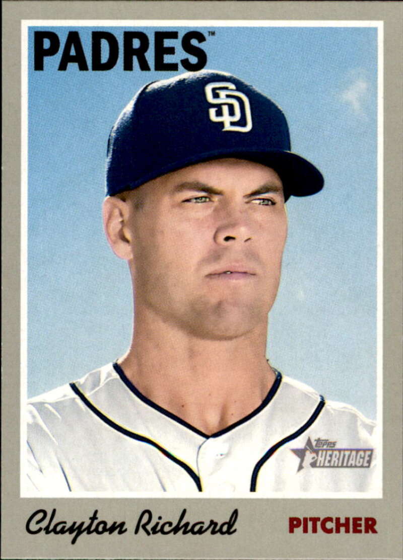 2019 Topps Heritage Baseball  #79 Clayton Richard  San Diego Padres  V92456 Image 1
