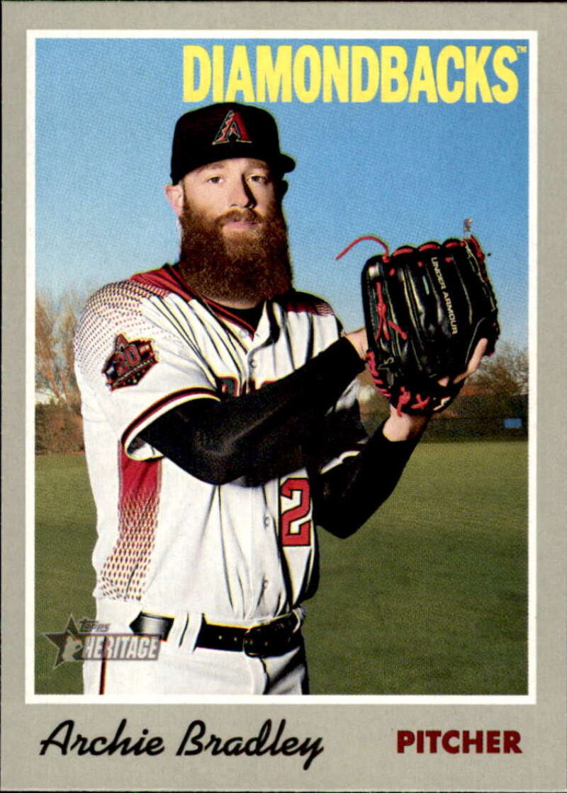 2019 Topps Heritage Baseball  #81 Archie Bradley  Arizona Diamondbacks  V92457 Image 1