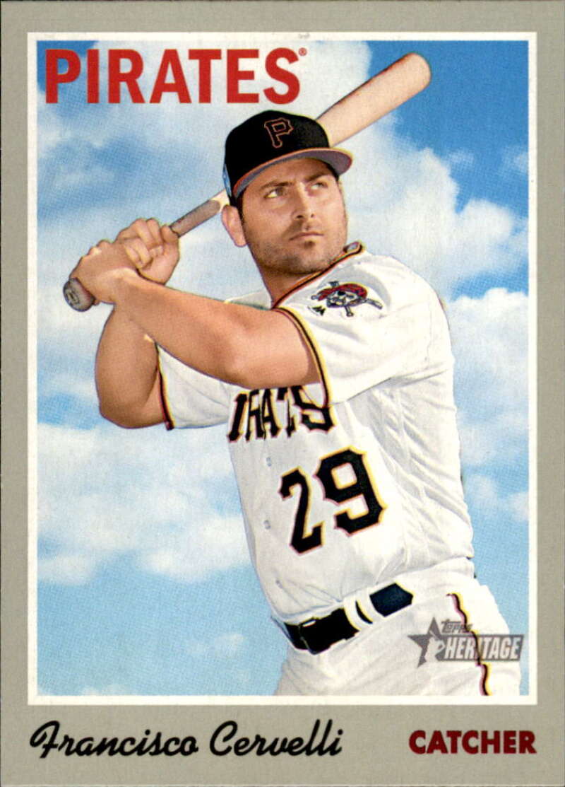 2019 Topps Heritage Baseball  #94 Francisco Cervelli  Pittsburgh Pirates  V92463 Image 1