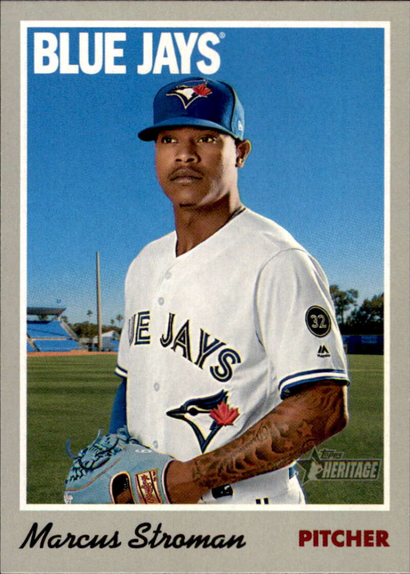 2019 Topps Heritage Baseball  #124 Marcus Stroman  Toronto Blue Jays  V92478 Image 1