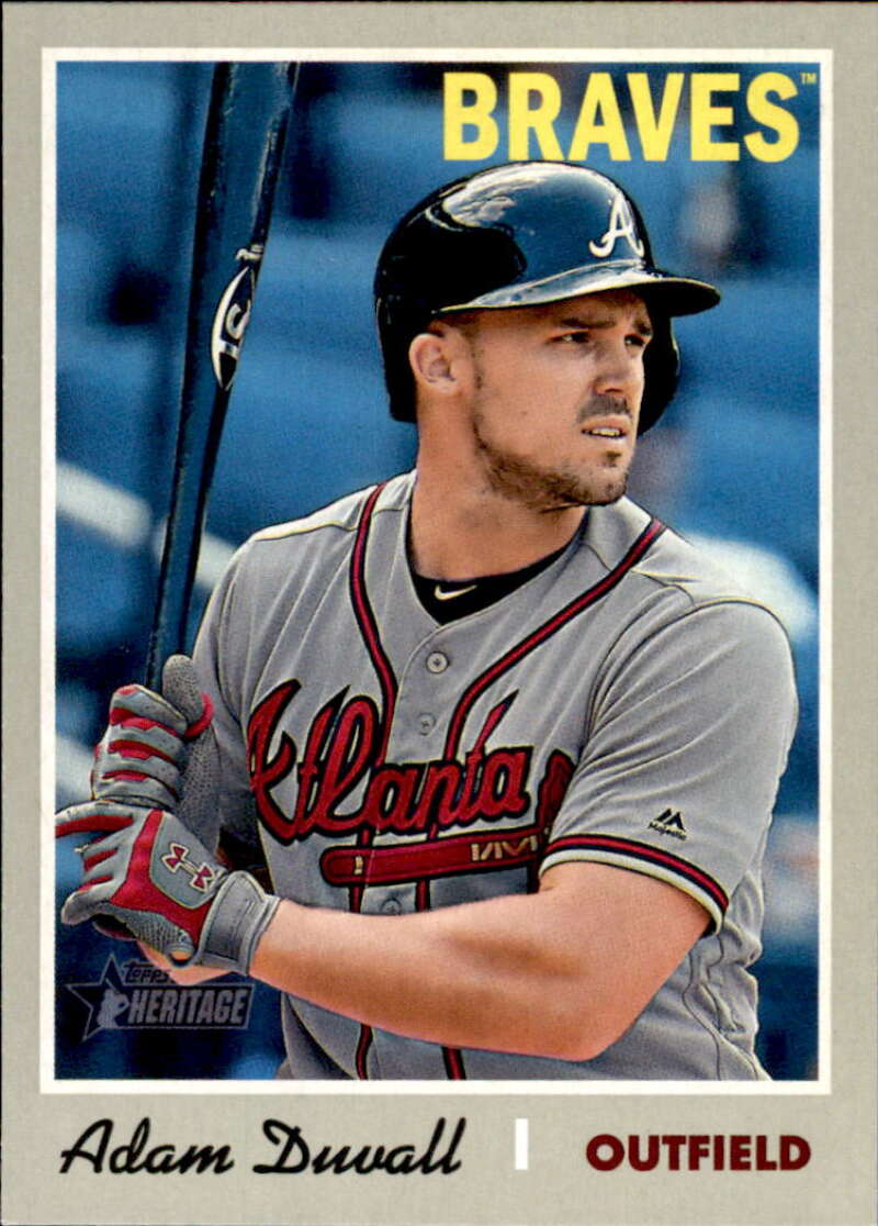 2019 Topps Heritage Baseball  #145 Adam Duvall  Atlanta Braves  V92483 Image 1