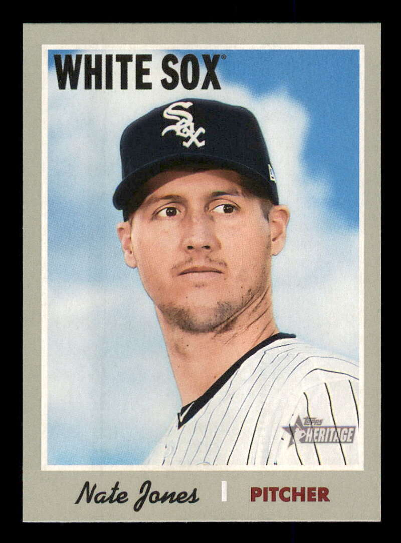 2019 Topps Heritage Baseball  #146 Nate Jones  Chicago White Sox  V92484 Image 1