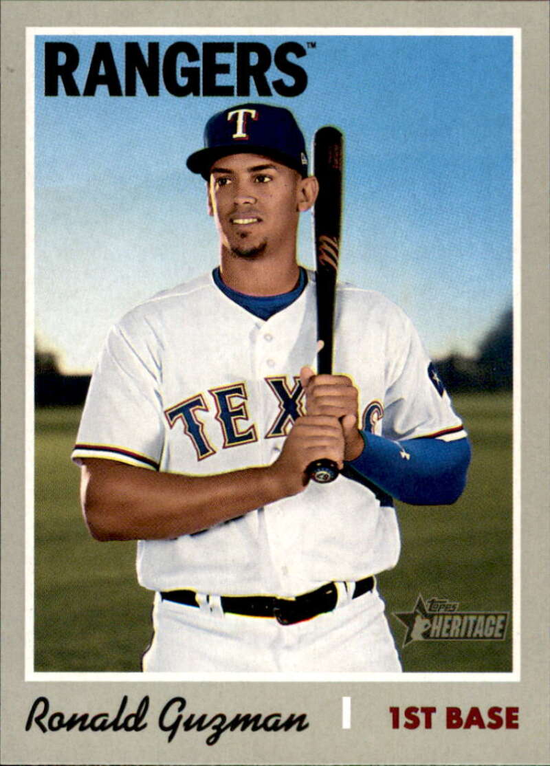 2019 Topps Heritage Baseball  #148 Ronald Guzman  Texas Rangers  V92486 Image 1