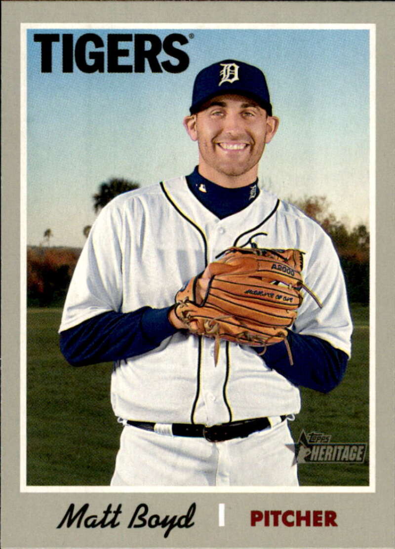 2019 Topps Heritage Baseball  #152 Matt Boyd  Detroit Tigers  V92490 Image 1