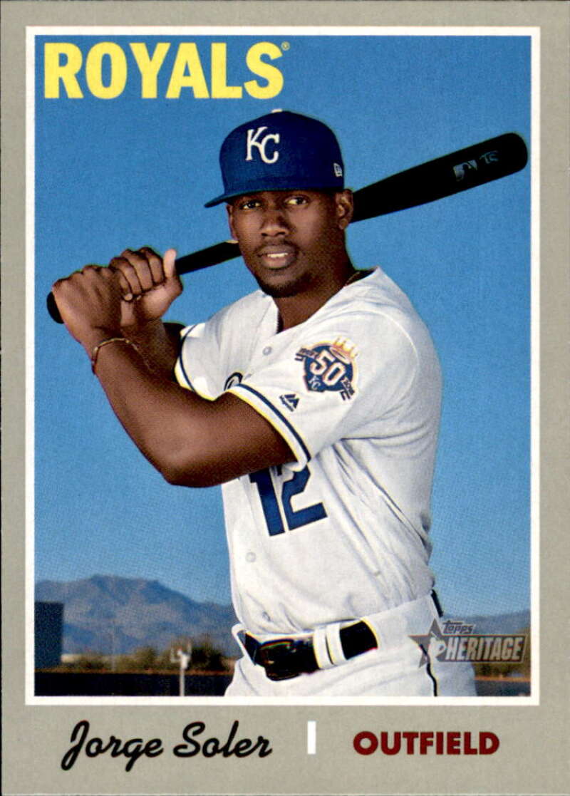 2019 Topps Heritage Baseball  #165 Jorge Soler  Kansas City Royals  V92494 Image 1