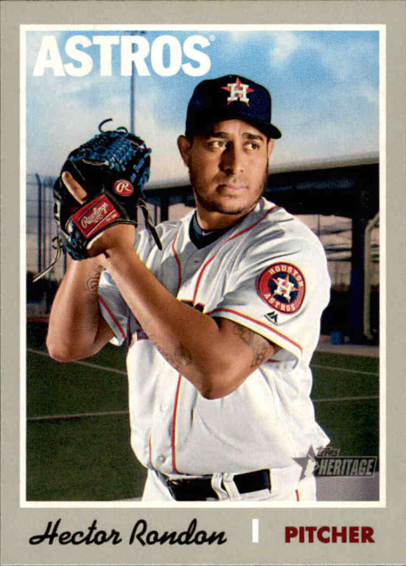 2019 Topps Heritage Baseball  #178 Hector Rondon  Houston Astros  V92503 Image 1