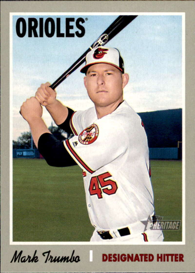 2019 Topps Heritage Baseball  #213 Mark Trumbo  Baltimore Orioles  V92512 Image 1
