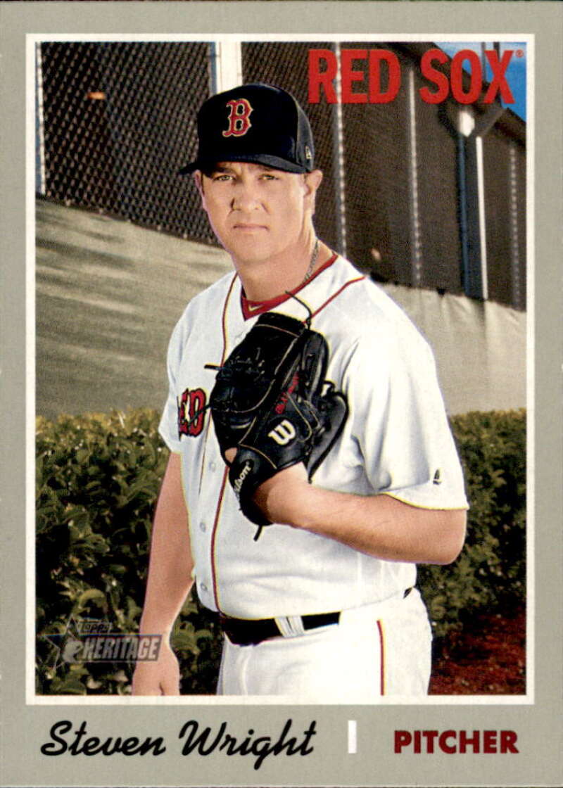 2019 Topps Heritage Baseball  #215 Steven Wright  Boston Red Sox  V92513 Image 1