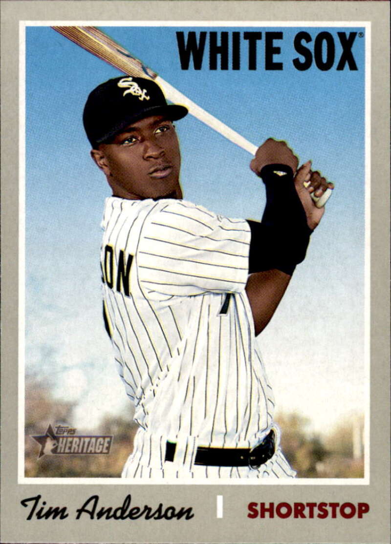 2019 Topps Heritage Baseball  #217 Tim Anderson  Chicago White Sox  V92514 Image 1