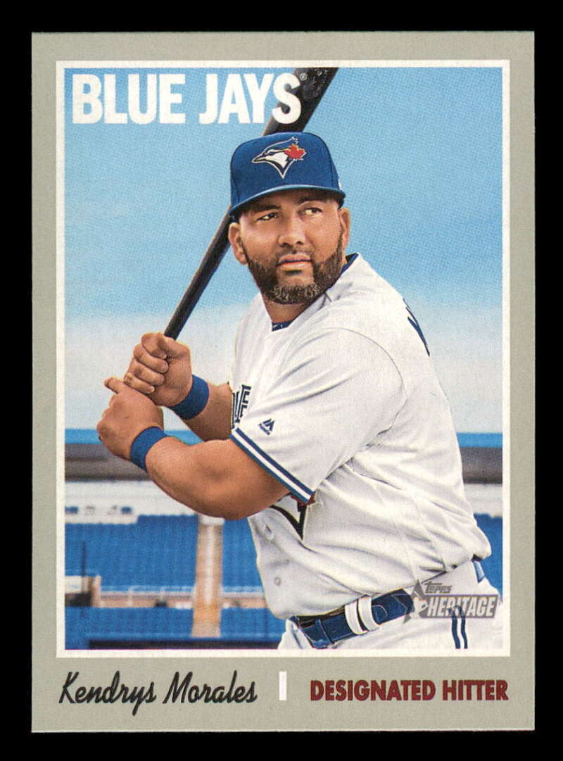 2019 Topps Heritage Baseball  #221 Kendrys Morales  Toronto Blue Jays  V92517 Image 1