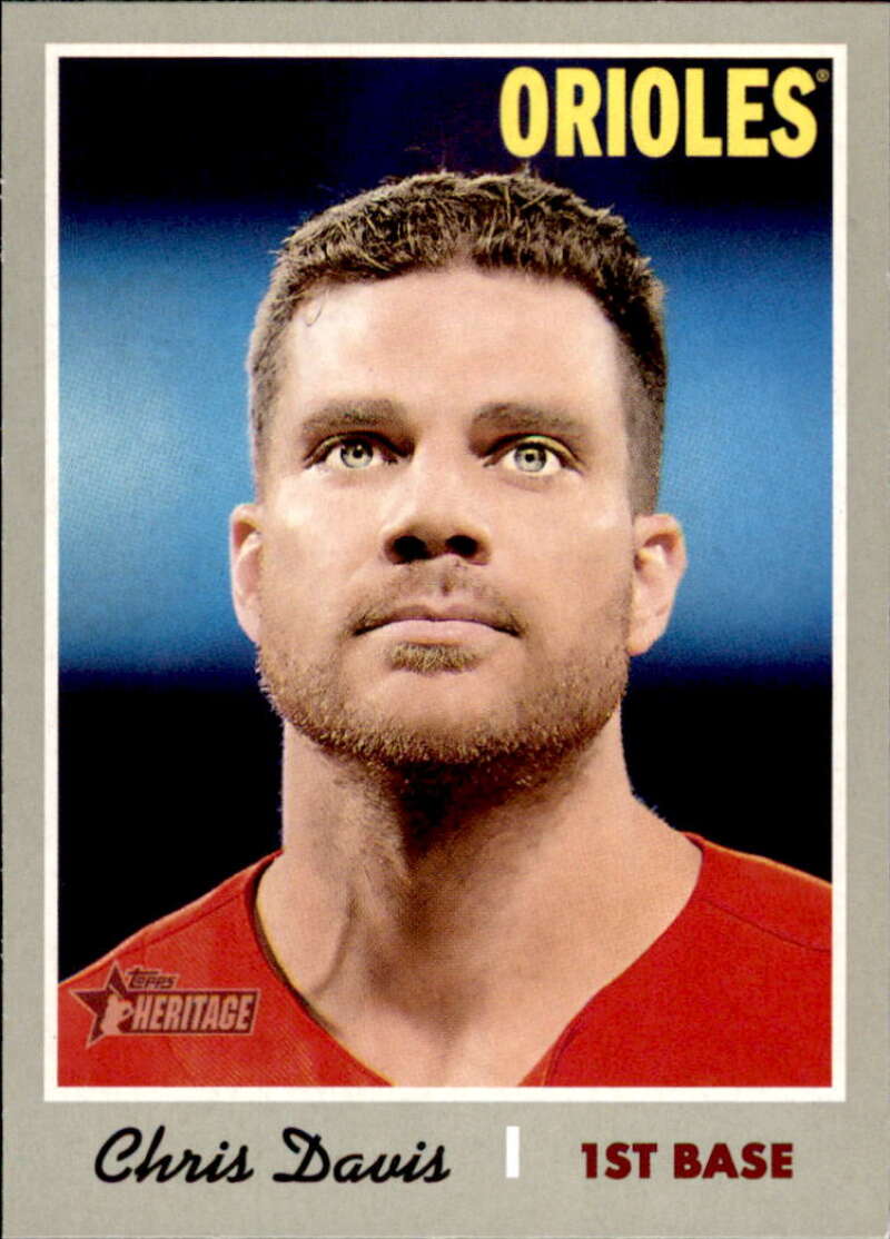 2019 Topps Heritage Baseball  #230 Chris Davis  Baltimore Orioles  V92524 Image 1