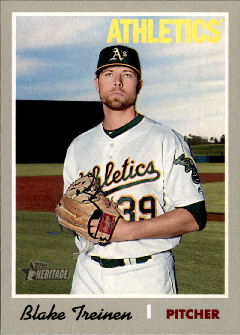 2019 Topps Heritage Baseball  #233 Blake Treinen  Oakland Athletics  V92526 Image 1