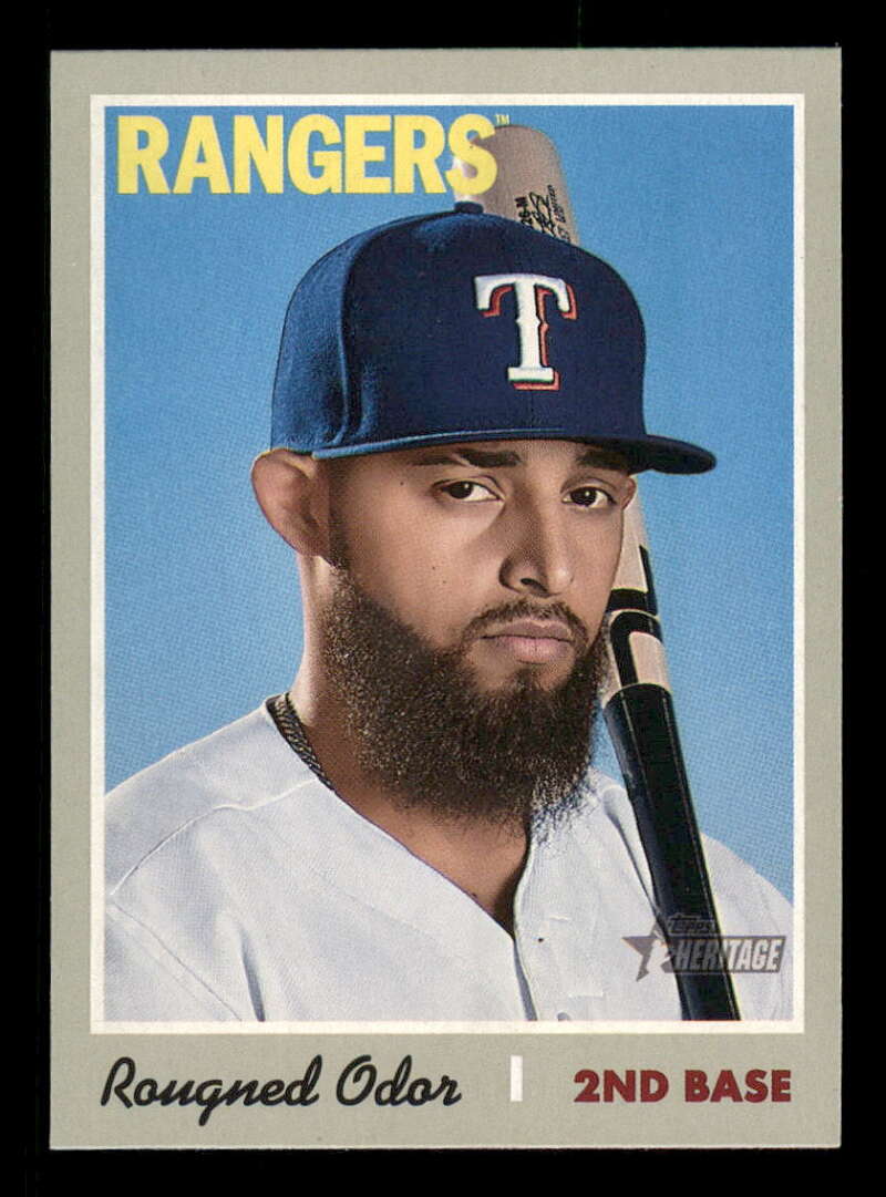 2019 Topps Heritage Baseball  #281 Rougned Odor  Texas Rangers  V92546 Image 1