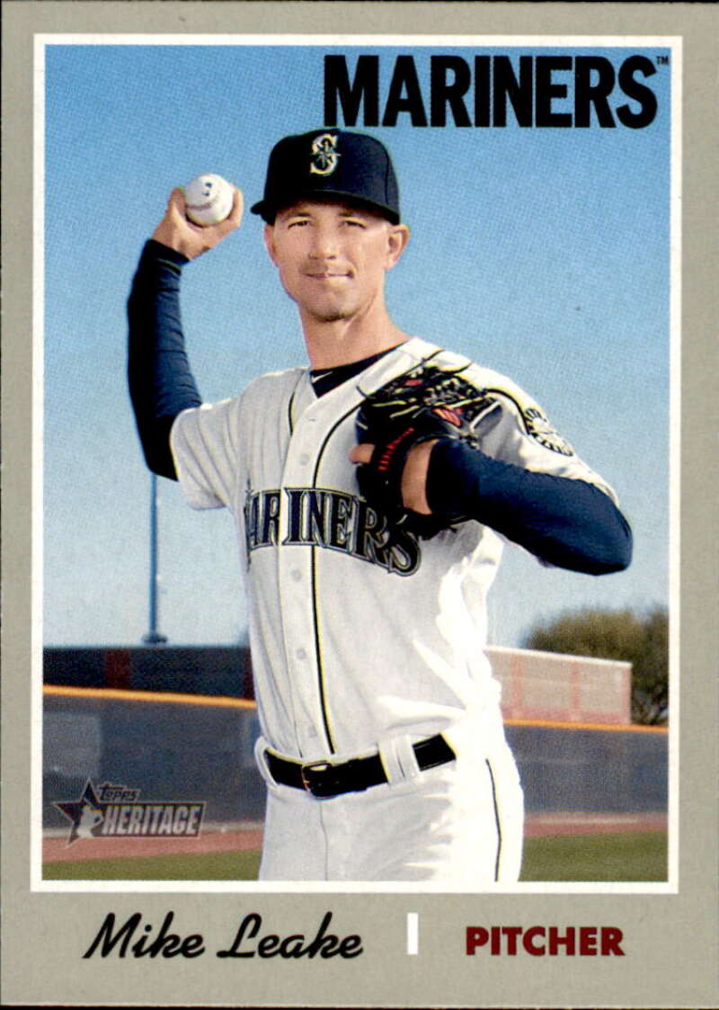 2019 Topps Heritage Baseball  #289 Mike Leake  Seattle Mariners  V92549 Image 1