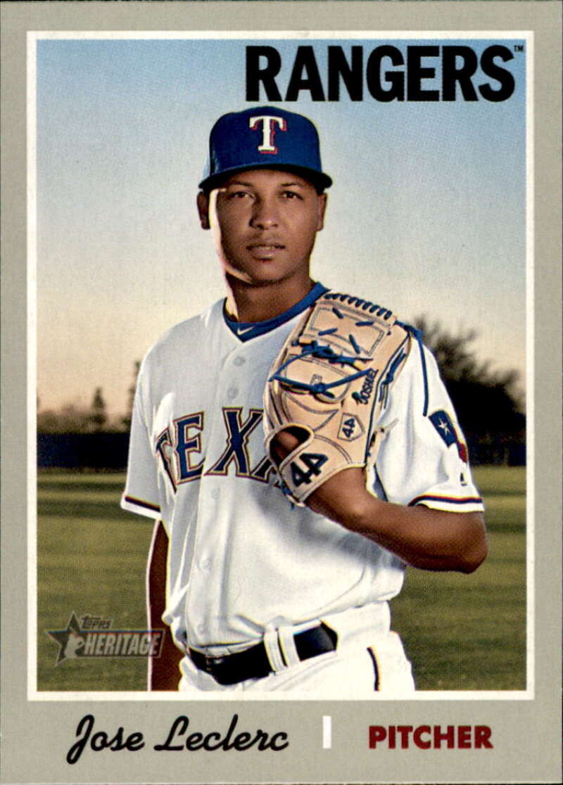 2019 Topps Heritage Baseball  #290 Jose Leclerc  Texas Rangers  V92550 Image 1