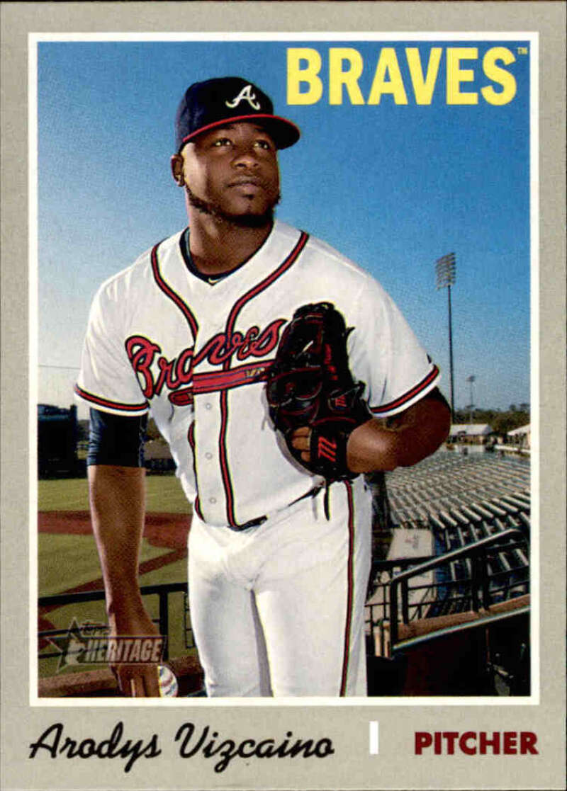 2019 Topps Heritage Baseball  #321 Arodys Vizcaino  Atlanta Braves  V92561 Image 1