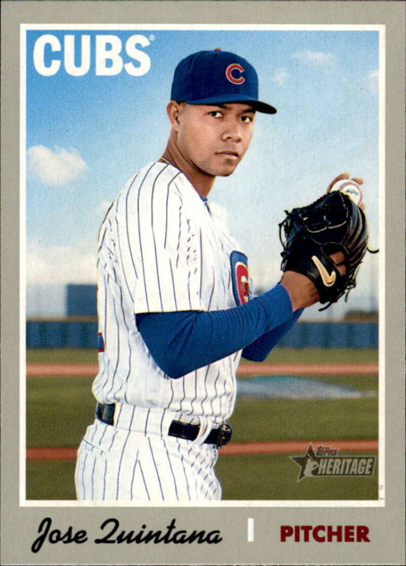 2019 Topps Heritage Baseball  #334 Jose Quintana  Chicago Cubs  V92564 Image 1