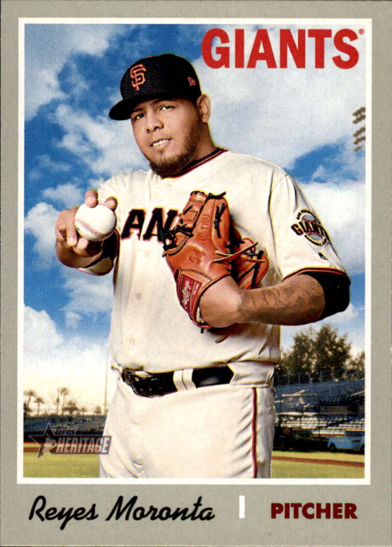 2019 Topps Heritage Baseball  #337 Reyes Moronta  San Francisco Giants  V92565 Image 1