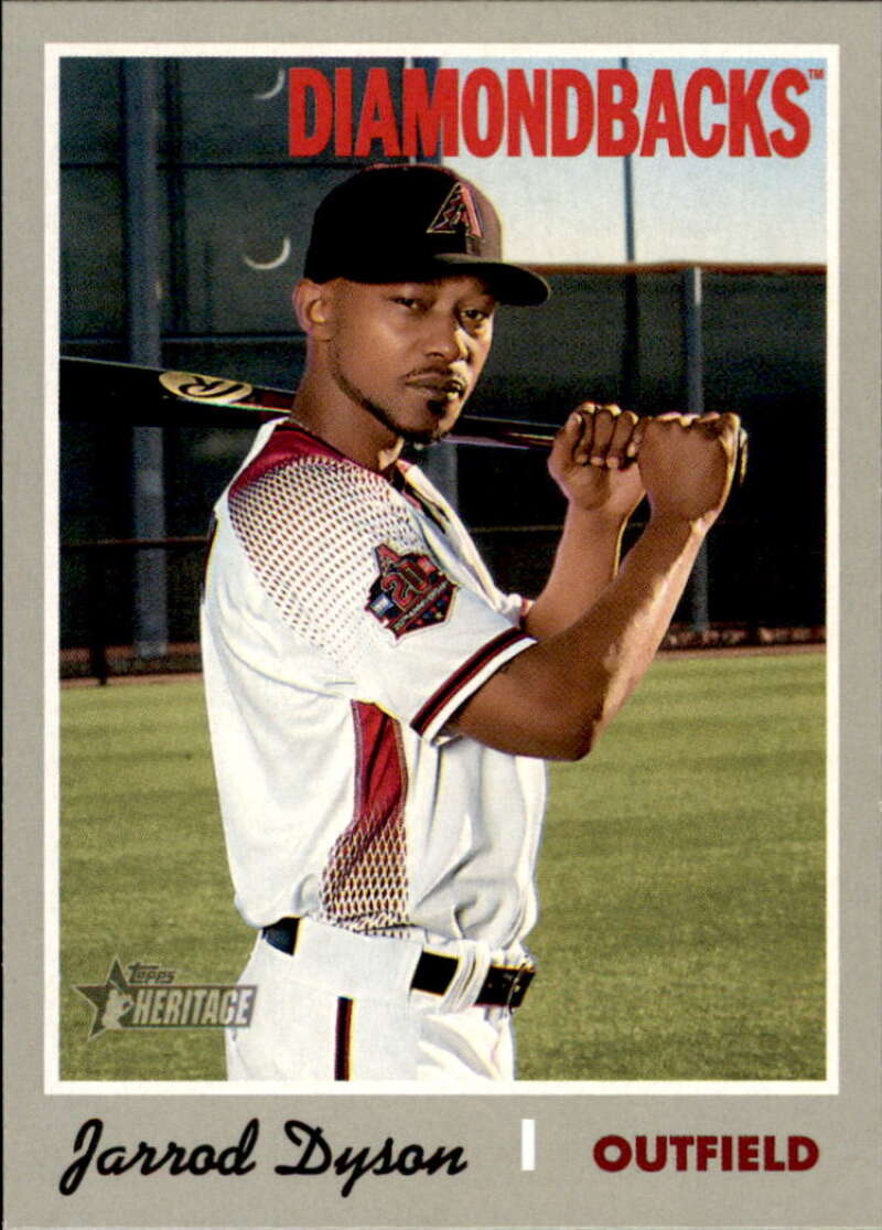 2019 Topps Heritage Baseball  #338 Jarrod Dyson  Arizona Diamondbacks  V92566 Image 1