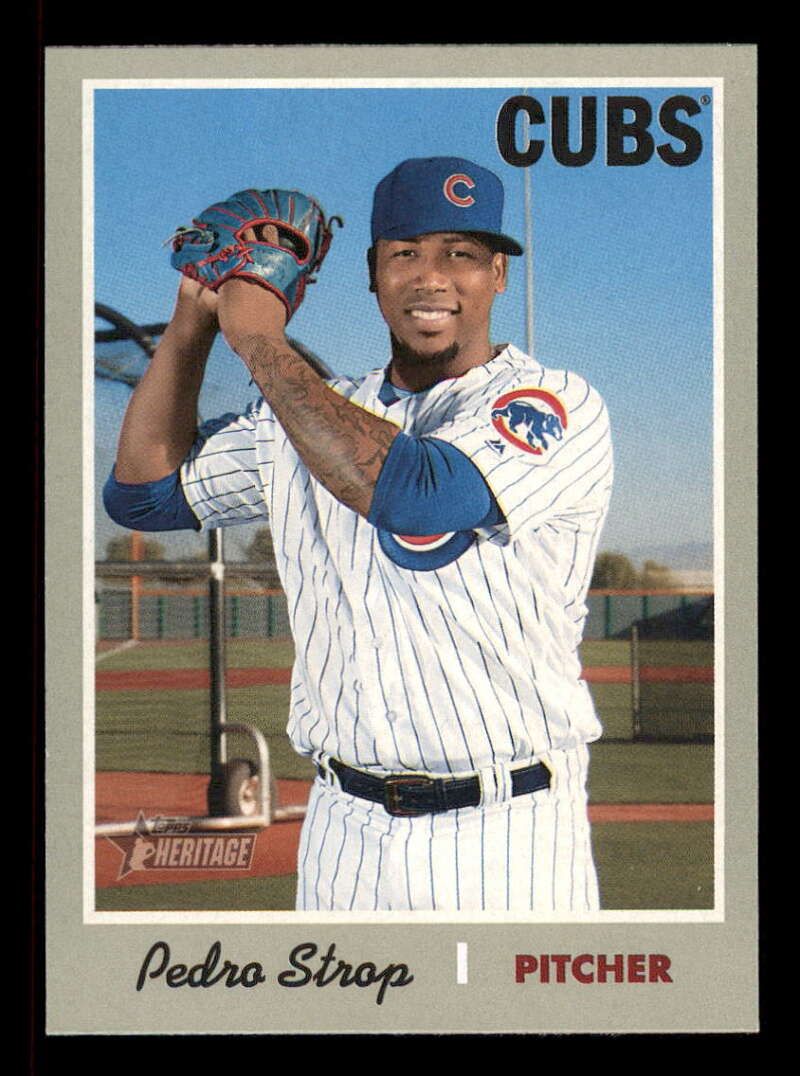 2019 Topps Heritage Baseball  #346 Pedro Strop  Chicago Cubs  V92570 Image 1