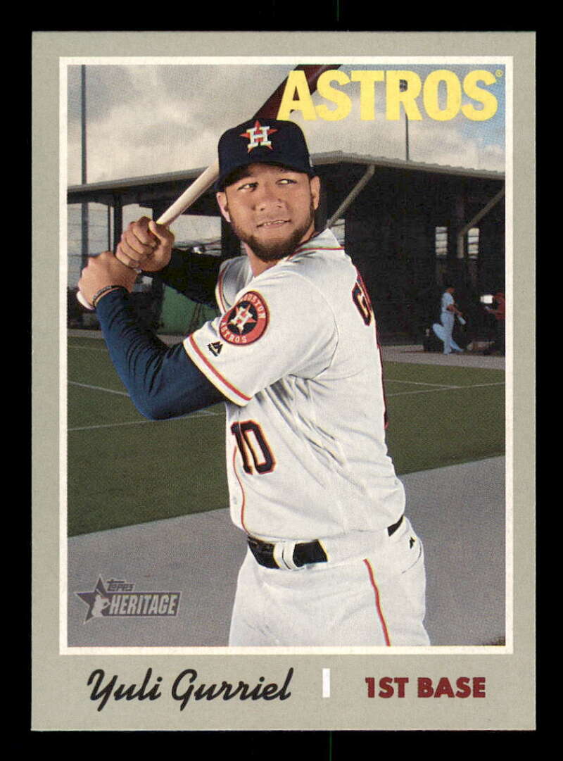 2019 Topps Heritage Baseball  #382 Yuli Gurriel  Houston Astros  V92574 Image 1