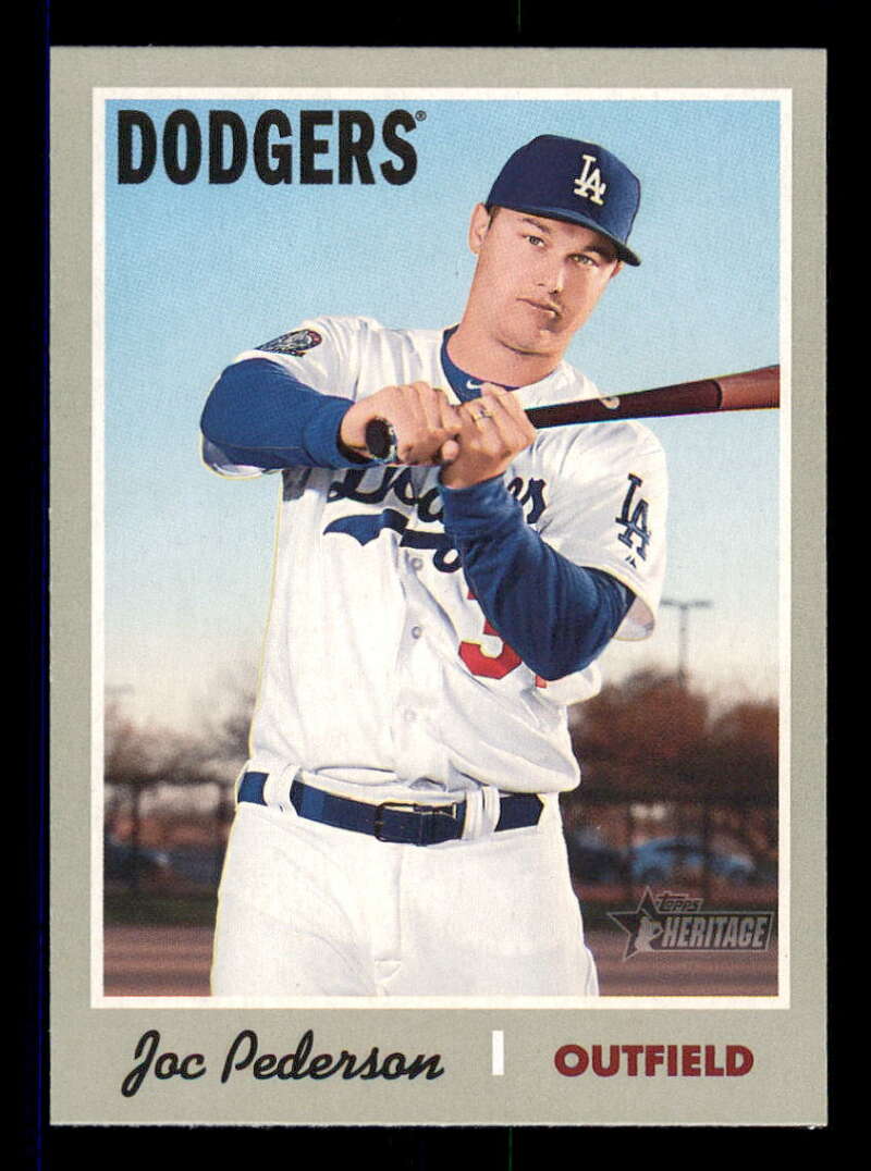 2019 Topps Heritage Baseball  #390 Joc Pederson  Los Angeles Dodgers  V92579 Image 1