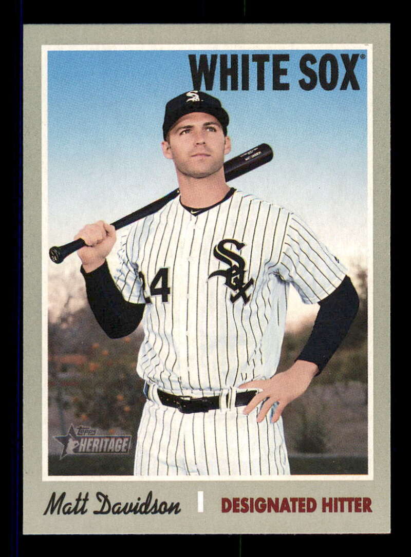 2019 Topps Heritage Baseball  #395 Matt Davidson  Chicago White Sox  V92582 Image 1