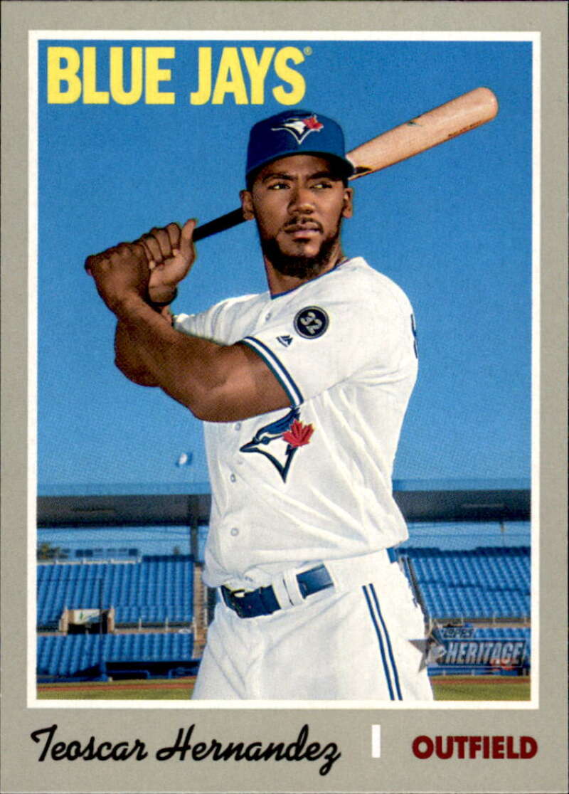 2019 Topps Heritage Baseball  #398 Teoscar Hernandez  Toronto Blue Jays  V92583 Image 1
