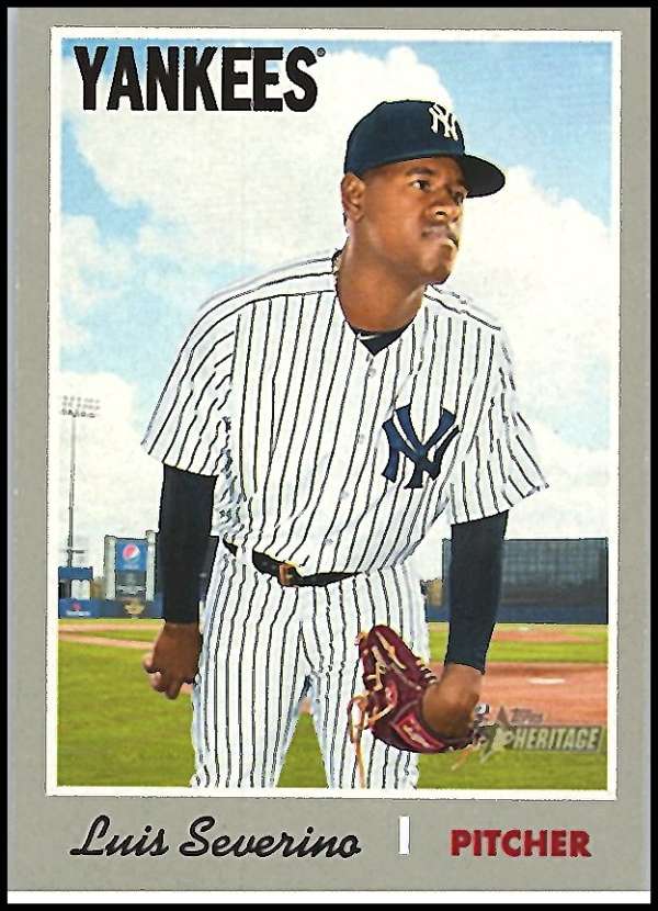 2019 Topps Heritage Baseball  #416 Luis Severino  SP New York Yankees  V92584 Image 1