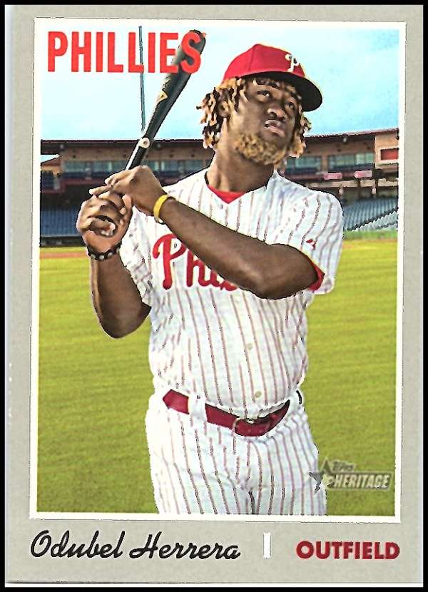 2019 Topps Heritage Baseball  #488 Odubel Herrera  SP Phillies  V92591 Image 1