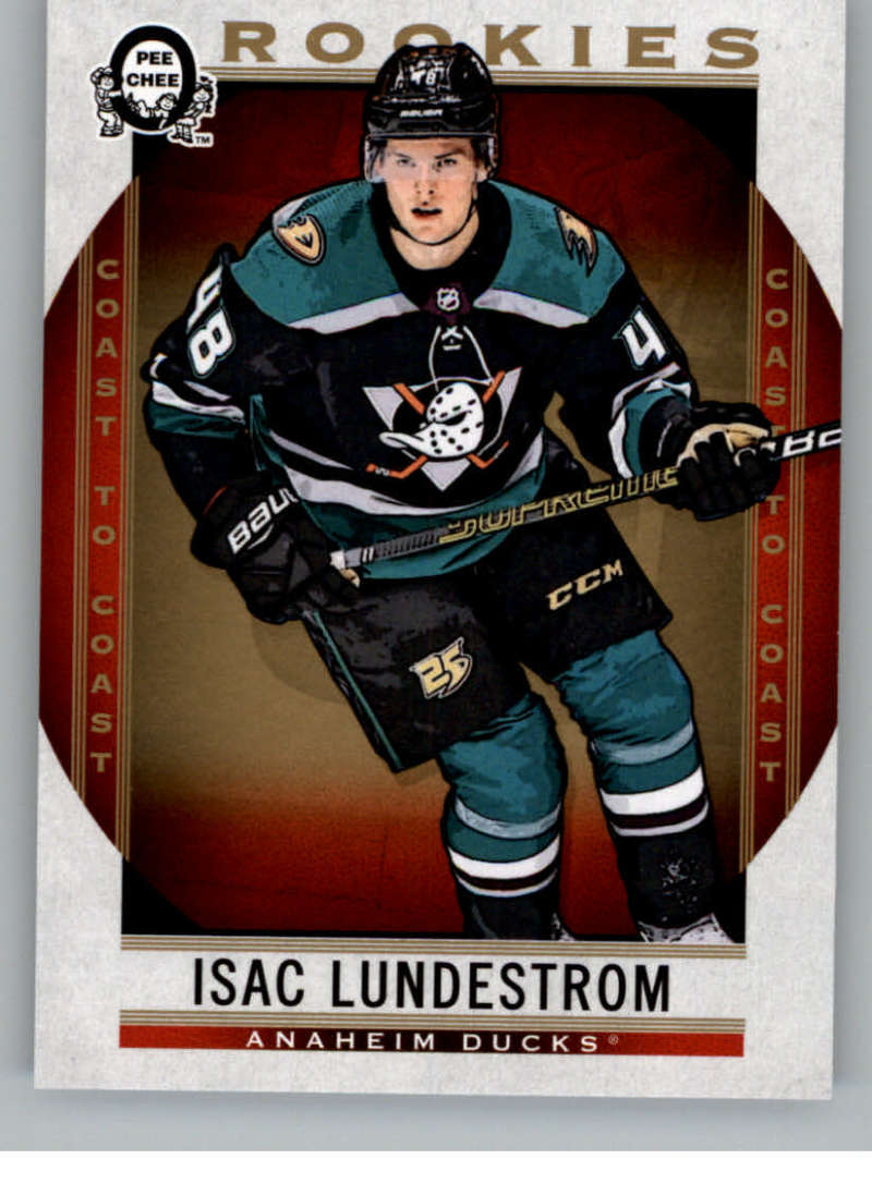 2018-19 OPC Coast to Coast  #168 Isac Lundestrom  RC Rookie SP Ducks  V93371 Image 1