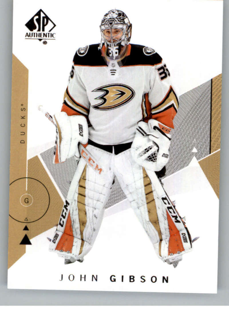 2018-19 SP Authentic #22 John Gibson  Anaheim Ducks  V93397 Image 1