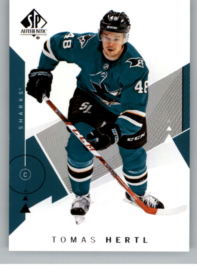 2018-19 SP Authentic #37 Tomas Hertl  San Jose Sharks  V93414 Image 1