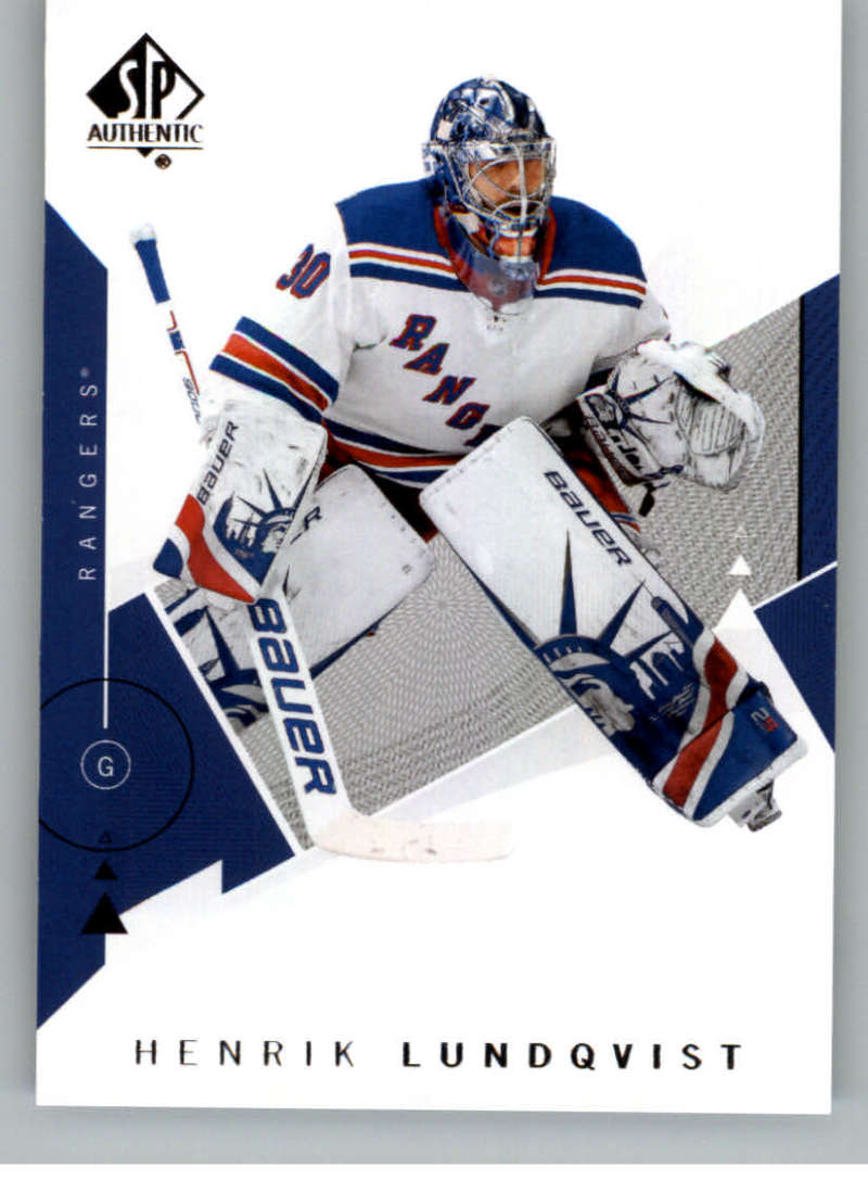 2018-19 SP Authentic #50 Henrik Lundqvist  New York Rangers  V93431 Image 1