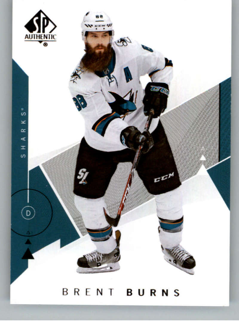 2018-19 SP Authentic #74 Brent Burns  San Jose Sharks  V93459 Image 1