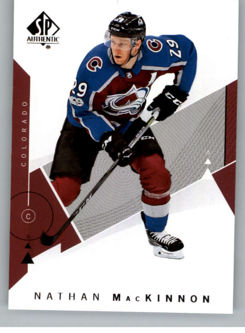 2018-19 SP Authentic #85 Nathan MacKinnon  Colorado Avalanche  V93478 Image 1