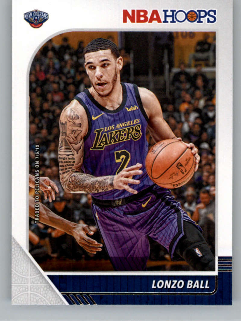 2019-20 Panini Hoops #116 Lonzo Ball  New Orleans Pelicans  V89554 Image 1