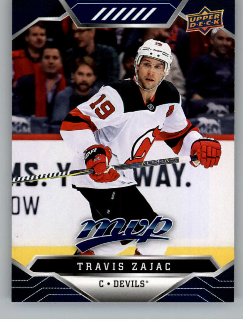 2019-20 Upper Deck MVP Blue #3 Travis Zajac  New Jersey Devils  V93586 Image 1