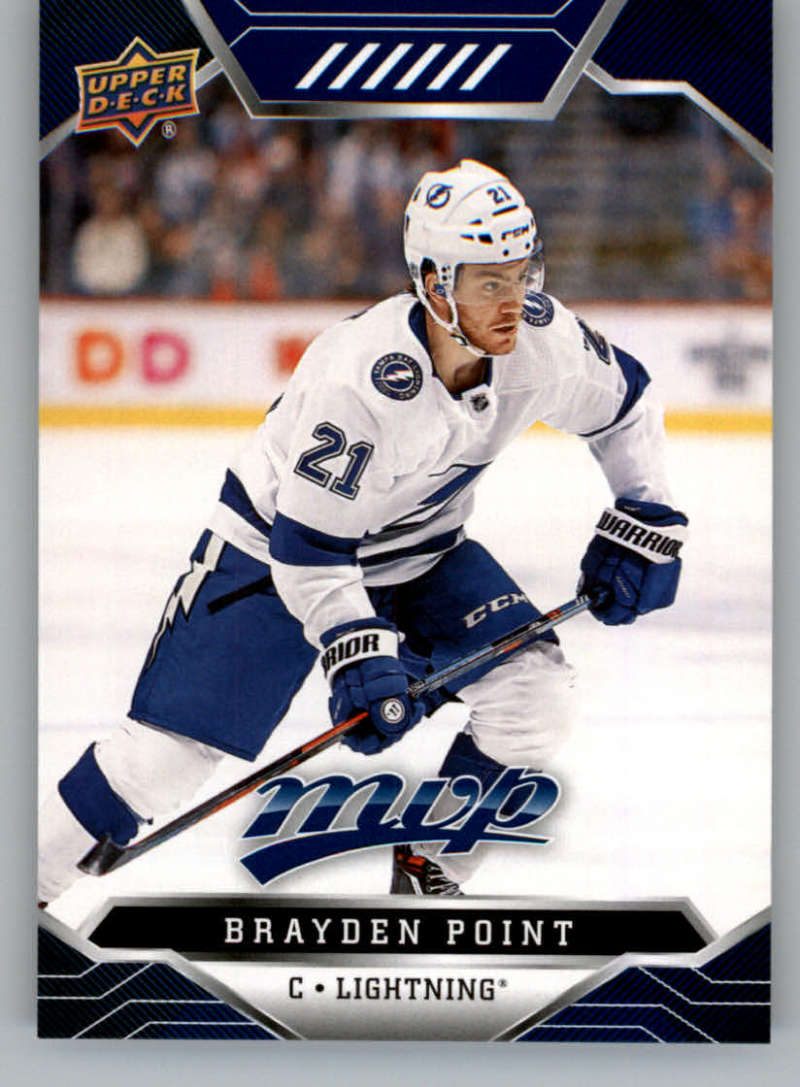 2019-20 Upper Deck MVP Blue #16 Brayden Point  Tampa Bay Lightning  V93594 Image 1