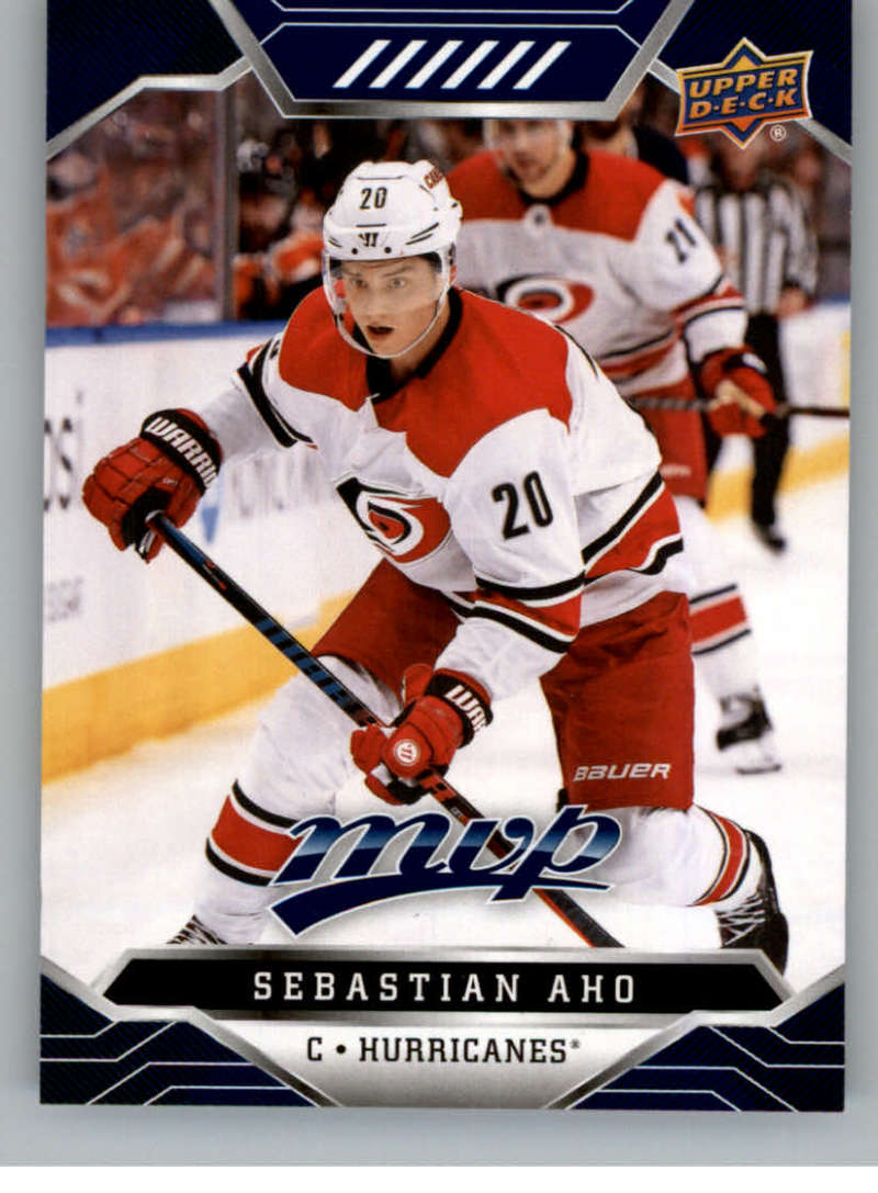 2019-20 Upper Deck MVP Blue #33 Sebastian Aho  Carolina Hurricanes  V93605 Image 1