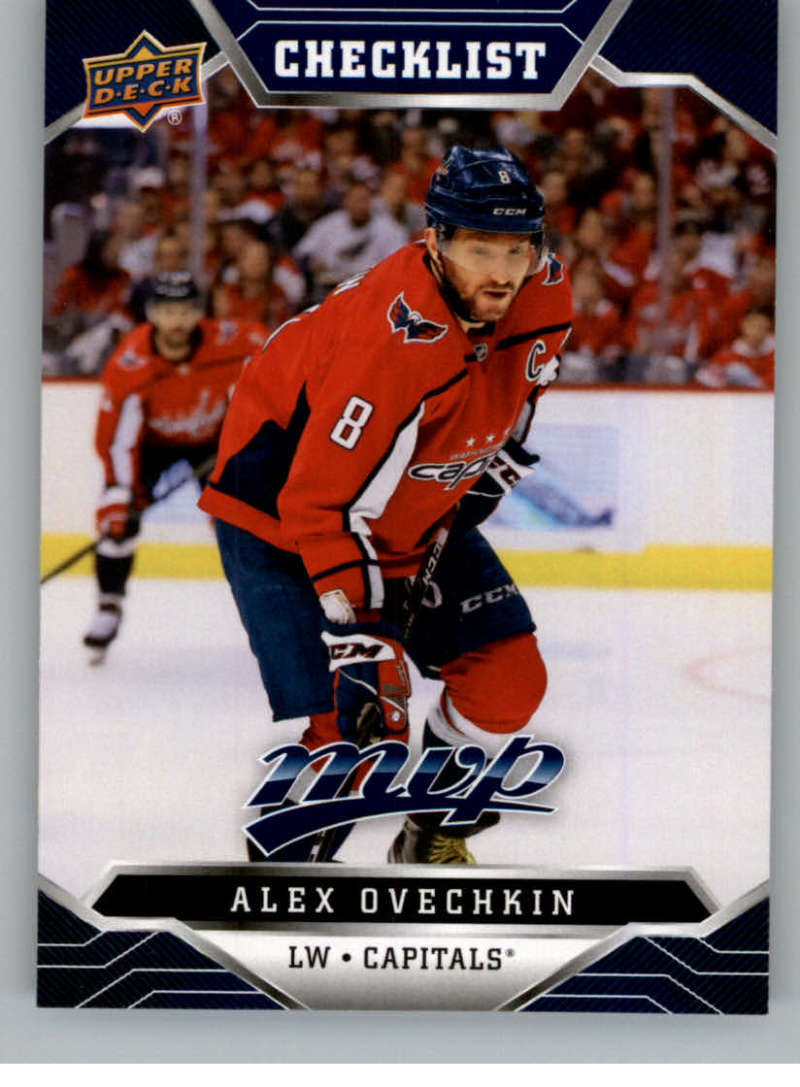 2019-20 Upper Deck MVP Blue #100 Alexander Ovechkin  Washington Capitals  V93657 Image 1