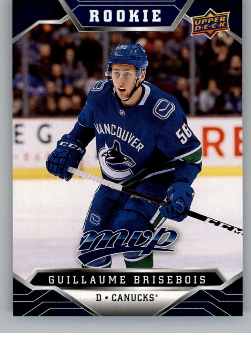 2019-20 Upper Deck MVP Blue #224 Guillaume Brisebois  Vancouver Canucks  V93747 Image 1