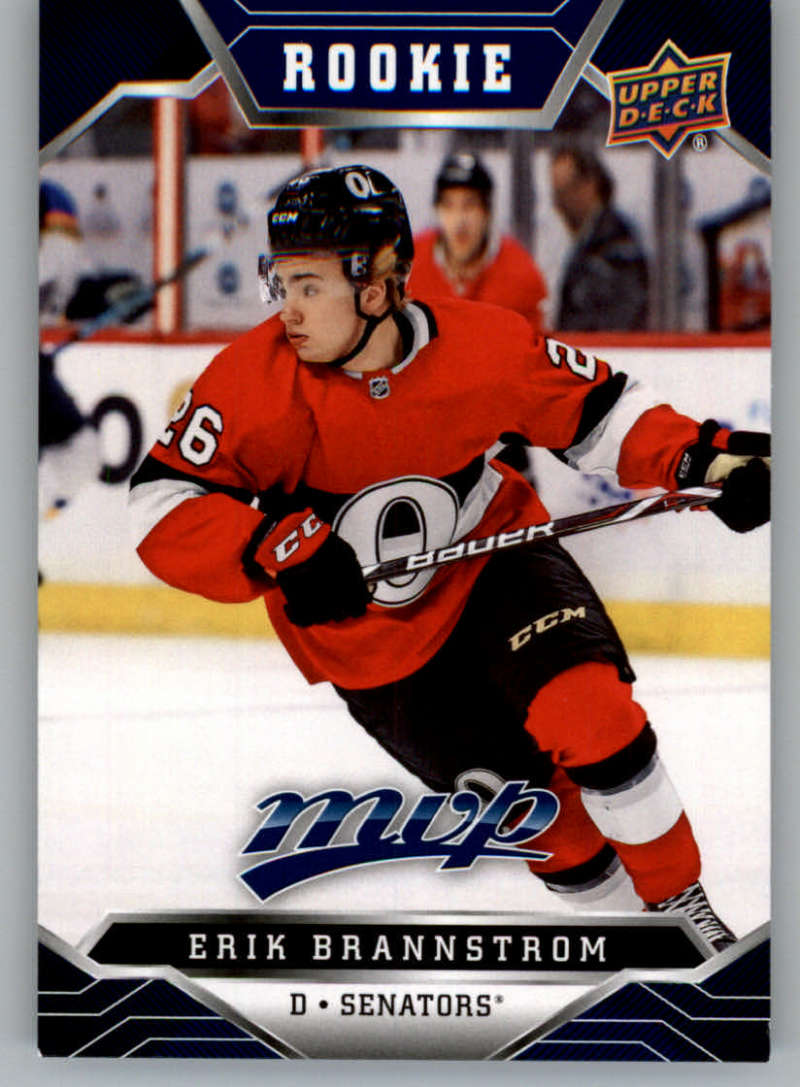 2019-20 Upper Deck MVP Blue #227 Erik Brannstrom  Ottawa Senators  V93749 Image 1