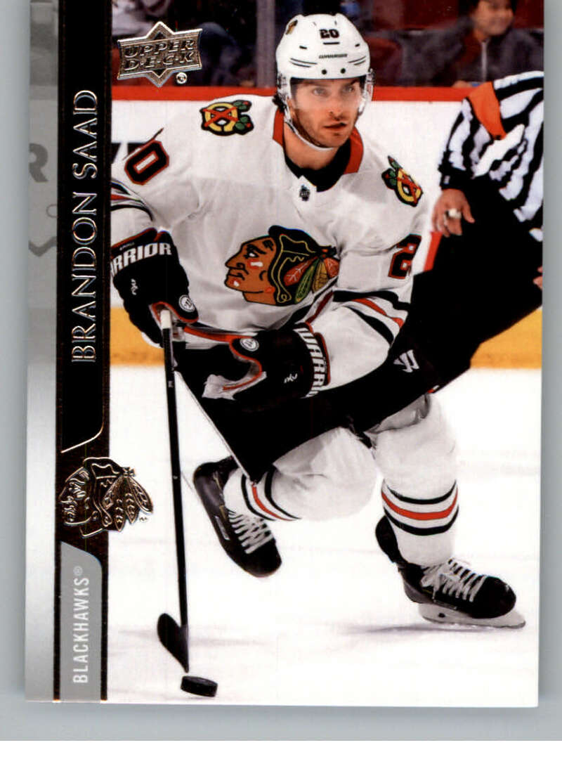2020-21 Upper Deck Hockey #42 Brandon Saad  Chicago Blackhawks  Image 1