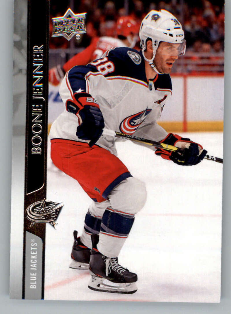 2020-21 Upper Deck Hockey #54 Boone Jenner  Columbus Blue Jackets  Image 1